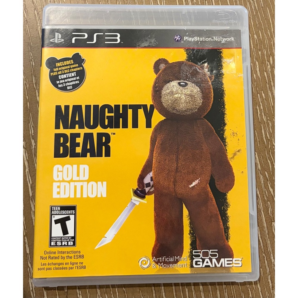Naughty Bear Gold Edition - Sony PlayStation 3 PS3 CIB COMPLETE Tested & Working